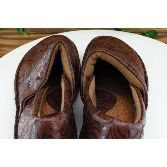 Born concept Size 8 M Brown Clog Shoes Leather Women‎ - Picture 6 of 9
